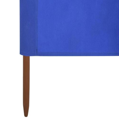 3-panels læsejl 400x120 cm stof azurblå