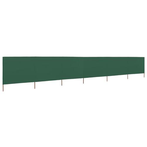 6-panels læsejl 800x120 cm stof grøn