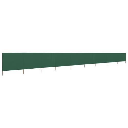 9-panels læsejl 1200x80 cm stof grøn