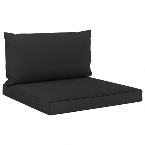 Hynder til pallesofa 2 stk. stof sort
