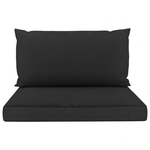 Hynder til pallesofa 2 stk. stof sort