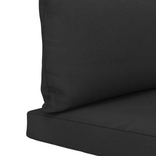 Hynder til pallesofa 2 stk. stof sort