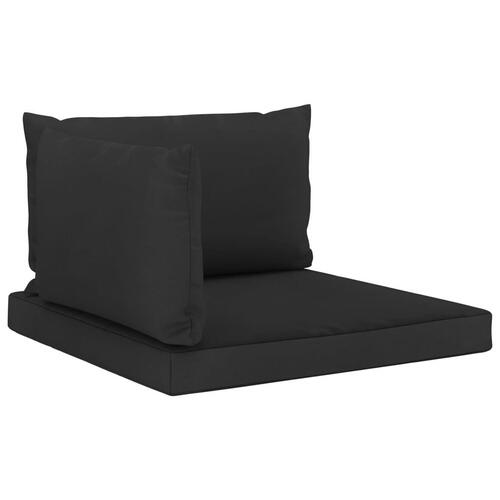Hynder til pallesofa 3 stk. stof sort