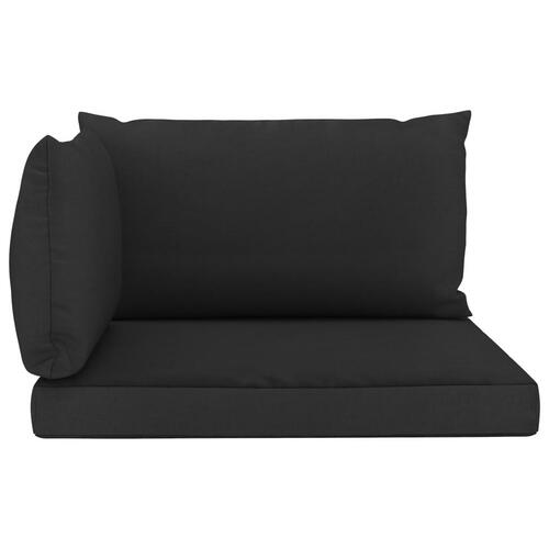 Hynder til pallesofa 3 stk. stof sort