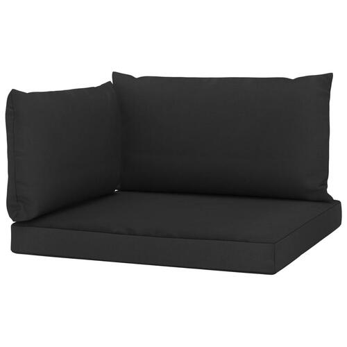 Hynder til pallesofa 3 stk. stof sort