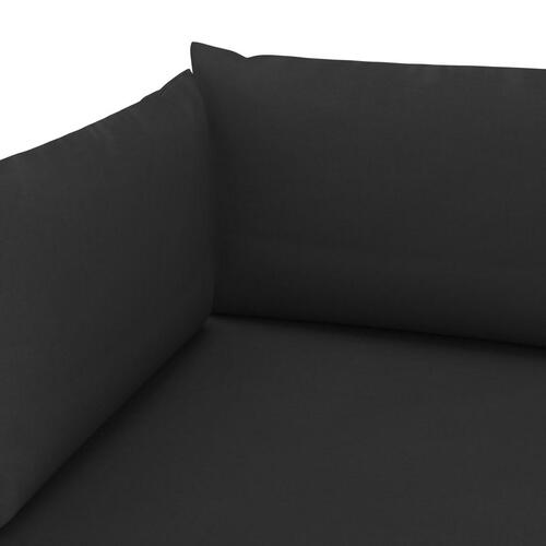 Hynder til pallesofa 3 stk. stof sort