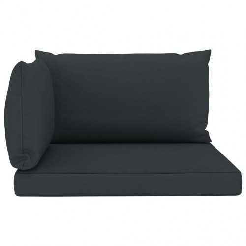 Hynder til pallesofa 3 stk. stof antracitgrå