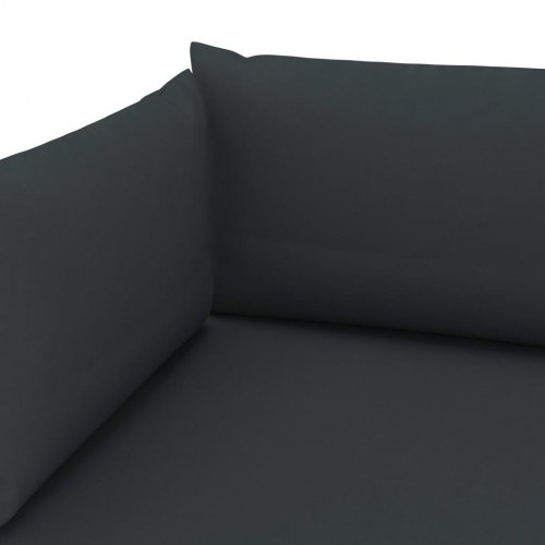 Hynder til pallesofa 3 stk. stof antracitgrå