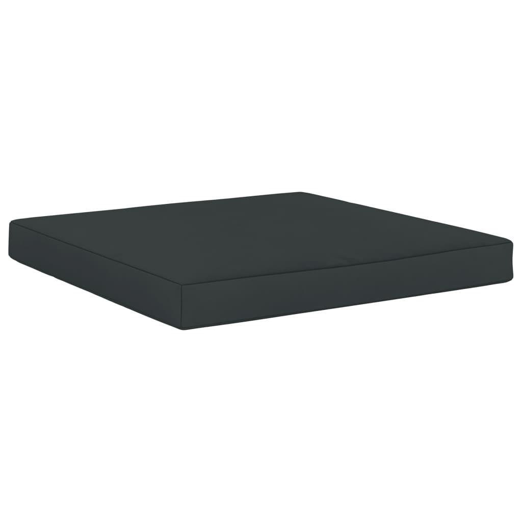 Hynde til pallesofa 60x61,5x6 cm stof antracitgrå