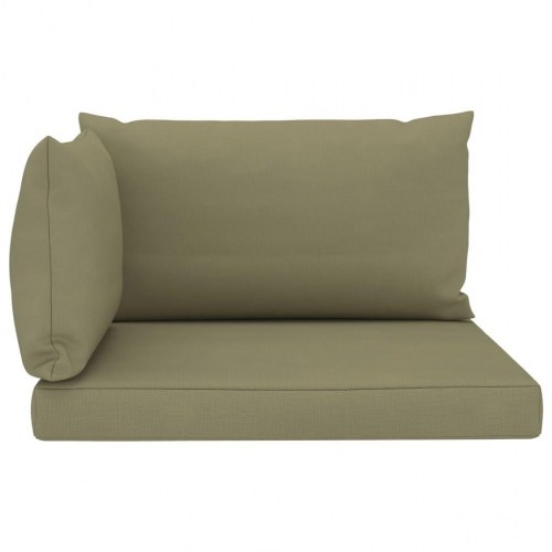Hynder til pallesofa 3 stk. stof beige
