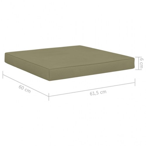 Hynde til pallesofa 60 x 61,5 x 6 cm i beige stof