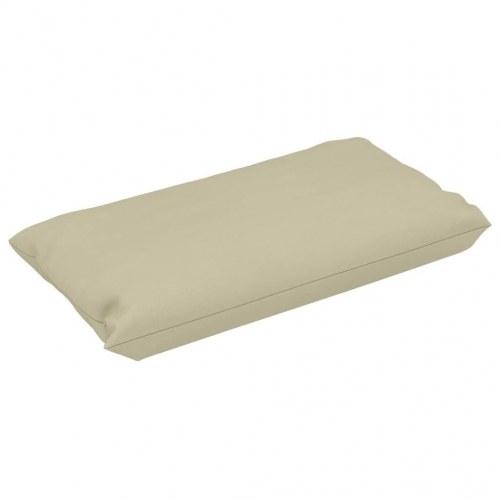 Hynder til pallesofa 3 stk. stof cremefarvet