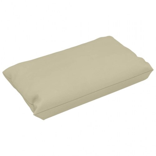 Hynder til pallesofa 3 stk. stof cremefarvet