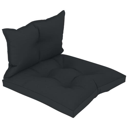 Pallehynder 2 stk. stof antracitgrå