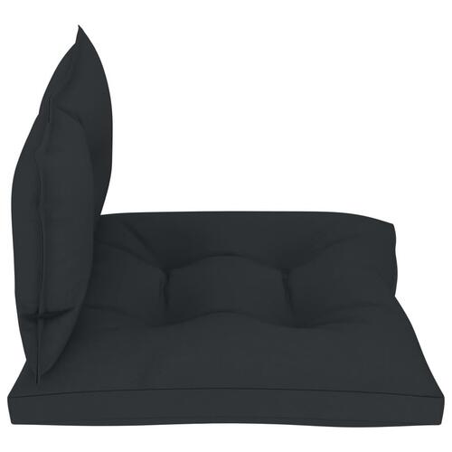 Pallehynder 2 stk. stof antracitgrå