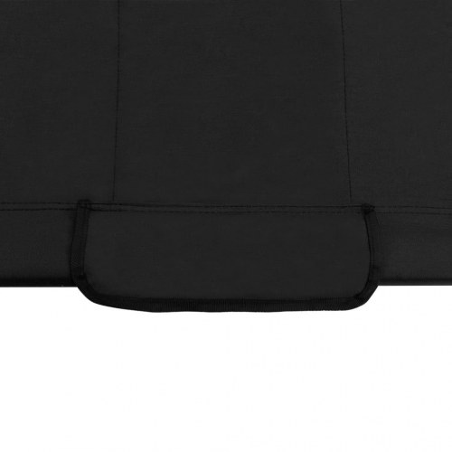 Campingseng 206 x 75 x 45 cm XXL sort