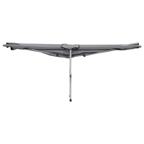 Campingseng 206 x 75 x 45 cm XXL grå