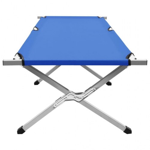 Campingseng 190 x 74 x 47 cm XL blå
