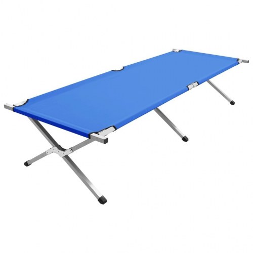 Campingseng 210 x 80 x 48 cm XXL blå