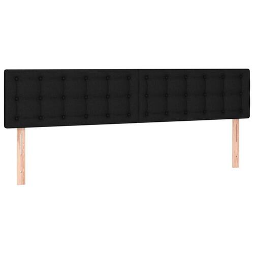 Sengegavle 2 stk. 100x5x78/88 cm stof sort