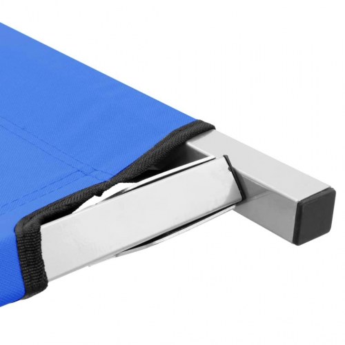 Campingseng 210 x 80 x 48 cm XXL blå