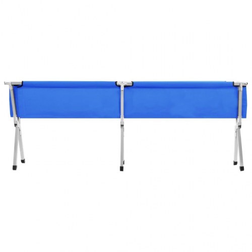 Campingseng 210 x 80 x 48 cm XXL blå