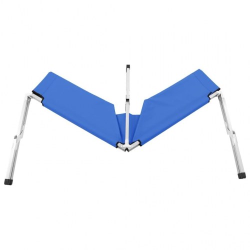 Campingseng 210 x 80 x 48 cm XXL blå
