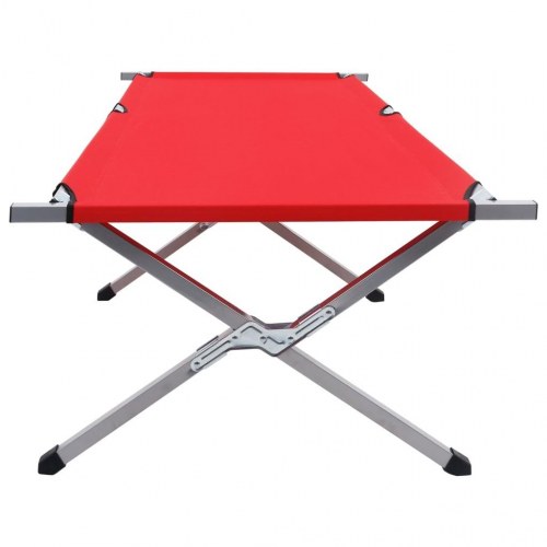 Campingseng 210 x 80 x 48 cm XXL rød