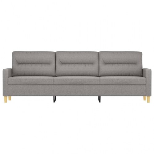 3-personers sofa 210 cm stof lysegrå