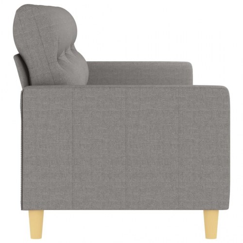 3-personers sofa 210 cm stof lysegrå
