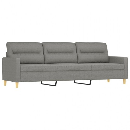 3-personers sofa 210 cm stof mørkegrå