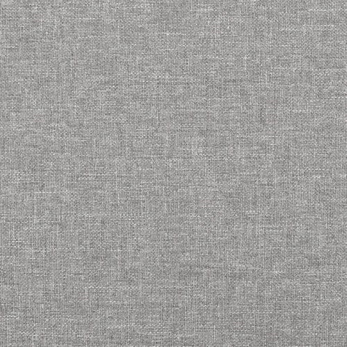 Sengeramme 200x200 cm med justerbar sengegavl - stof, lysegrå