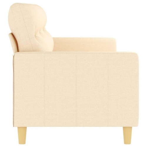 3-personers sofa 210 cm stof cremefarvet