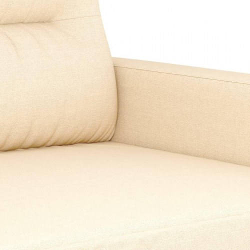 3-personers sofa 210 cm stof cremefarvet
