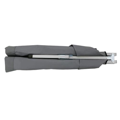 Campingseng 210 x 80 x 48 cm XXL grå