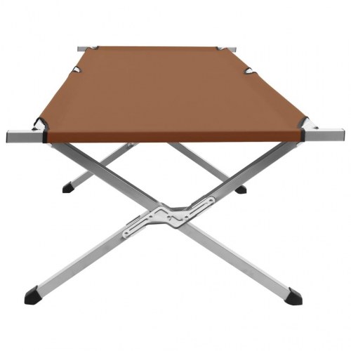 Campingseng 210 x 80 x 48 cm XXL brun