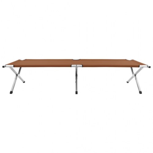 Campingseng 210 x 80 x 48 cm XXL brun