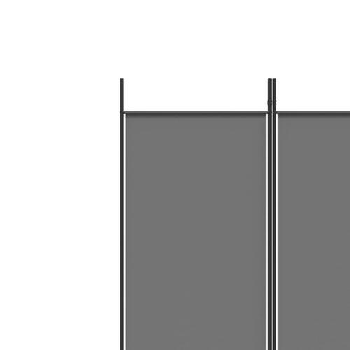 5-panels rumdeler 250x220 cm stof antracitgrå