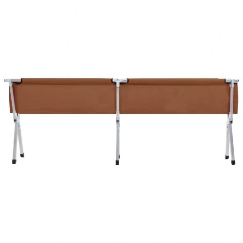 Campingseng 210 x 80 x 48 cm XXL brun
