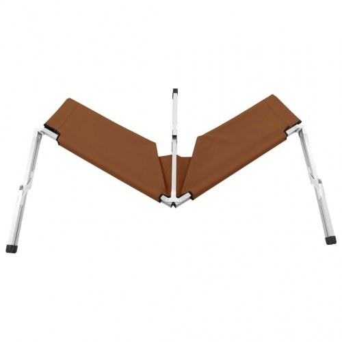 Campingseng 210 x 80 x 48 cm XXL brun
