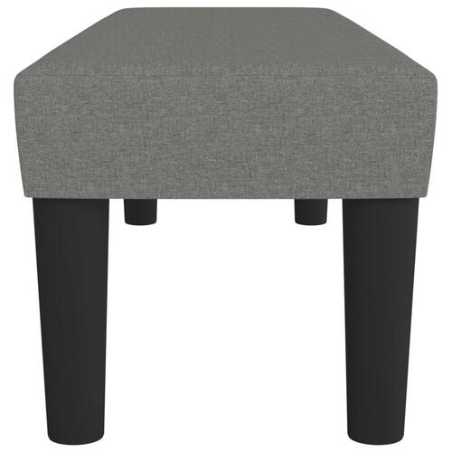 Bænk 100x30x30 cm stof mørkegrå