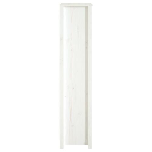 Bogreol 50x35x154 cm massivt fyrretræ hvid