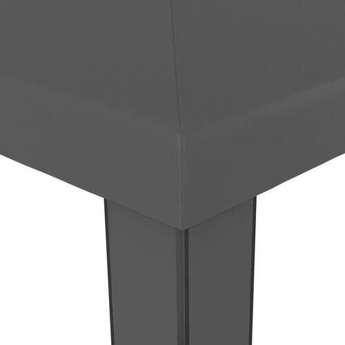 Pavillon med dobbelttag 3x3 m antracitgrå