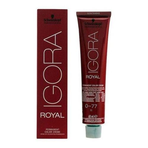 Permanent Farve Igora Royal Schwarzkopf Igora Royal 0-77 Nº 9.0-rubio muy claro Nº 8.0-rubio claro 60 ml