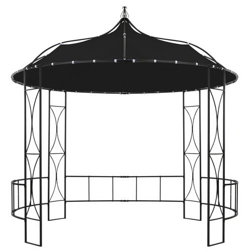 Pavillon rund 300x290 cm antracitgrå