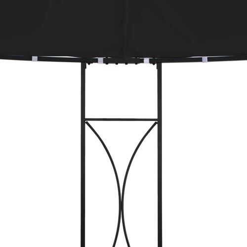 Pavillon rund 300x290 cm antracitgrå