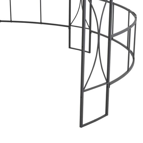 Pavillon rund 300x290 cm antracitgrå