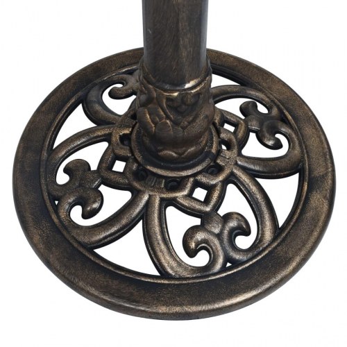 Solur på sokkel 35,5 × 82 cm - plastik, bronzefarvet