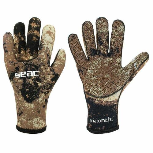 Fiskehandsker Seac Seac Camo 3,5 MM Brun XL