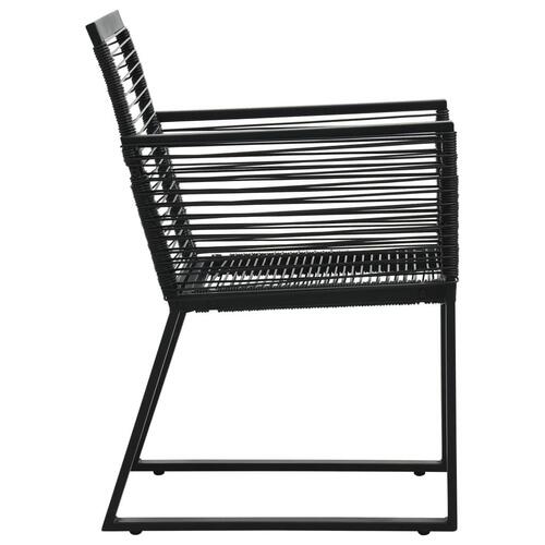 Havestole 2 stk. PVC-rattan sort